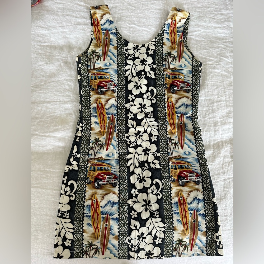 Tropical Floral Print Dress